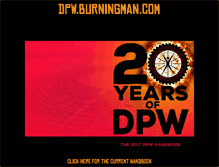 Tablet Screenshot of dpw.burningman.com