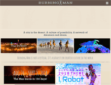 Tablet Screenshot of burningman.org