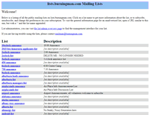 Tablet Screenshot of lists.burningman.com