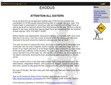 Tablet Screenshot of exodus.burningman.com